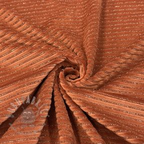 Cosy VELVET LUREX Stripe brick