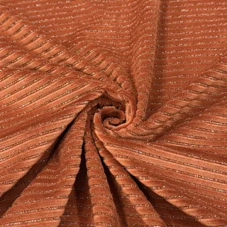 Cosy VELVET LUREX Stripe brick