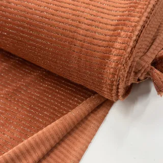 Cosy VELVET LUREX Stripe brick