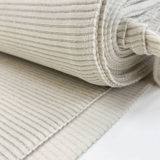 Cosy VELVET LUREX Stripe off white