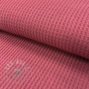 Knit fabrics WAFFLE BIG KNIT dark salmon