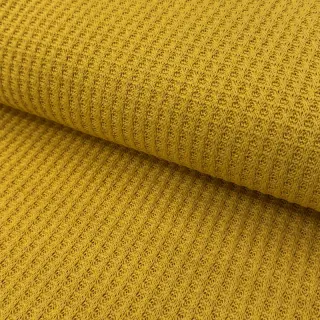Knit fabrics WAFFLE BIG KNIT ochre