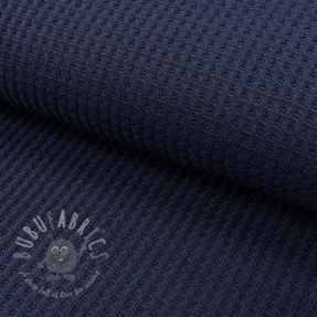Knit fabrics WAFFLE BIG KNIT navy