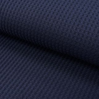 Knit fabrics WAFFLE BIG KNIT navy