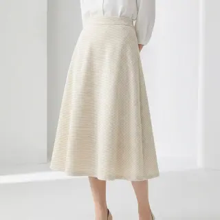 Cosy VELVET LUREX Stripe off white