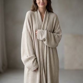 Knitted Angora honey natural