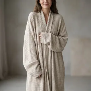 Knitted Angora honey natural
