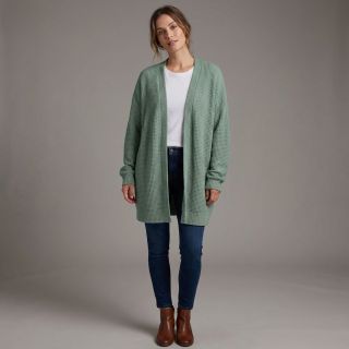 Knitted Angora honey ocean green