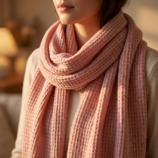 Knitted Angora honey baby pink