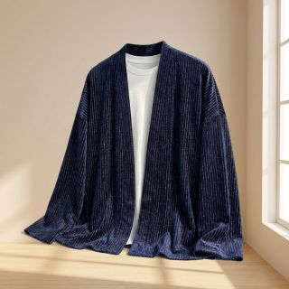 Cosy VELVET LUREX Stripe marine