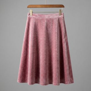 Cosy VELVET LUREX Stripe pink