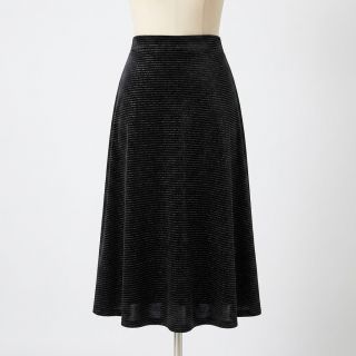 Cosy VELVET LUREX Stripe black
