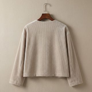 Cosy VELVET LUREX Stripe beige