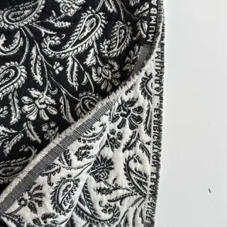 Decoration fabric jacquard Mumbai allover noir