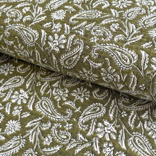 Decoration fabric jacquard Mumbai allover kaki