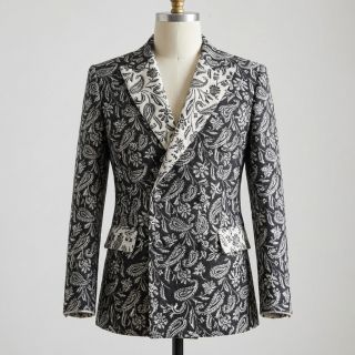 Decoration fabric jacquard Mumbai allover noir