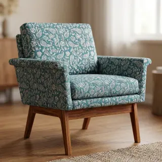 Decoration fabric jacquard Mumbai allover jade