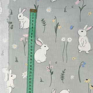 Decoration fabric premium Cute Rabbit Garden