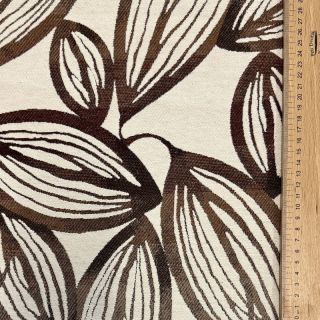 Decoration fabric jacquard Folia chocolat
