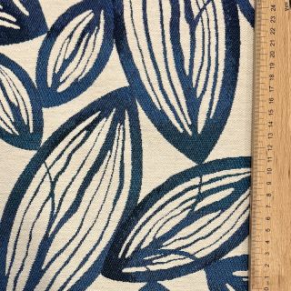 Decoration fabric jacquard Folia bleu