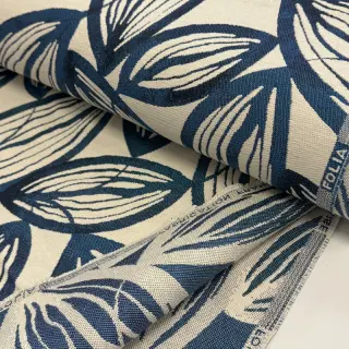 Decoration fabric jacquard Folia bleu