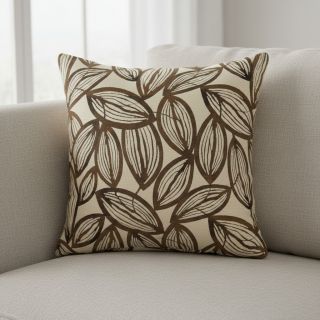 Decoration fabric jacquard Folia chocolat