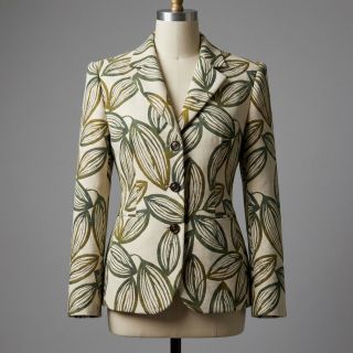 Decoration fabric jacquard Folia romarin