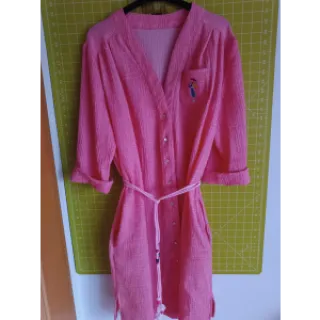 Double gauze/muslin pink