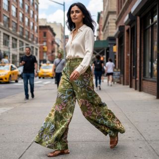 Cotton fabric TIE DYE EMBROIDERY Elise tape design A