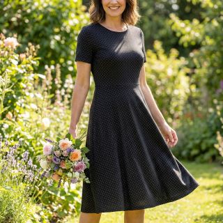 Viscose Punta di Roma ROMEA black