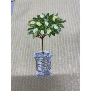 Decoration fabric DOBBY Colored stripe lavender