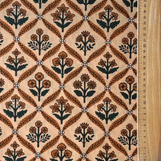 Cotton fabric HANDCRAFTED BLOCK-PRINTED COTTON