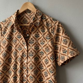 Cotton fabric HANDCRAFTED BLOCK-PRINTED COTTON