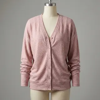 Knitted Angora honey rose