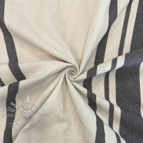 Decoration fabric Bernadette stripe coffee