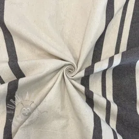 Decoration fabric Bernadette stripe coffee