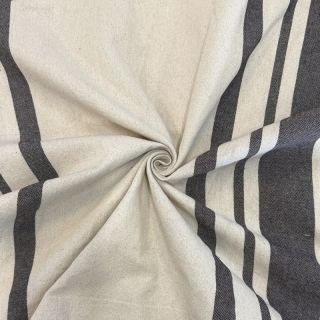Decoration fabric Bernadette stripe coffee