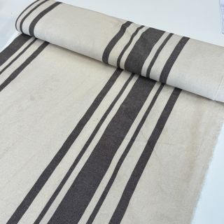 Decoration fabric Bernadette stripe coffee