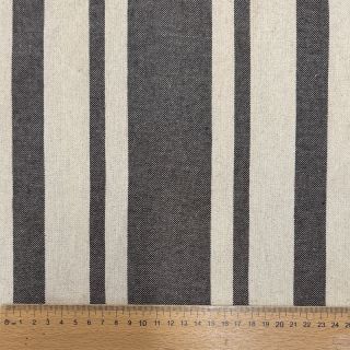 Decoration fabric Bernadette stripe coffee