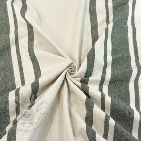 Decoration fabric Bernadette stripe kaki