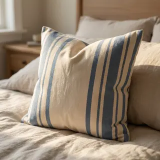 Decoration fabric Bernadette stripe denim