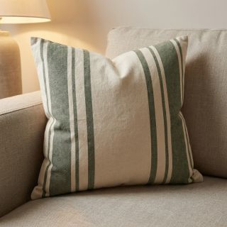 Decoration fabric Bernadette stripe kaki