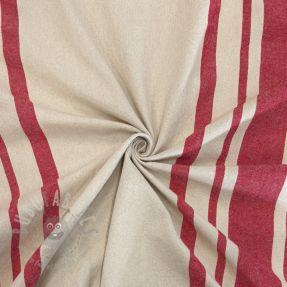 Decoration fabric Bernadette stripe rouge
