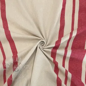 Decoration fabric Bernadette stripe rouge