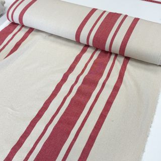 Decoration fabric Bernadette stripe rouge