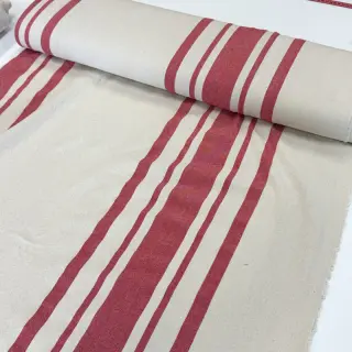 Decoration fabric Bernadette stripe rouge