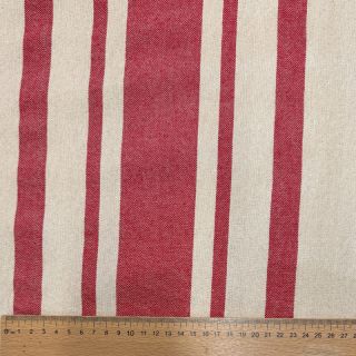 Decoration fabric Bernadette stripe rouge