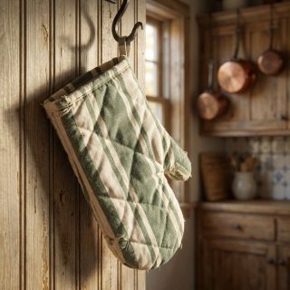 Decoration fabric Bernadette stripe kaki