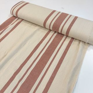 Decoration fabric Bernadette stripe terracotta