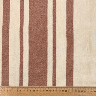 Decoration fabric Bernadette stripe terracotta